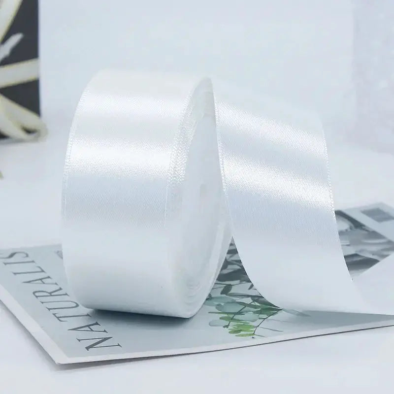 22 Meters Satin Ribbon Assorted Colors 6mm Wide 100 Percent Polyester Gift Wrap Craft Bow