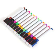 Simples Market 12-color whiteboard marker set with magnetic caps