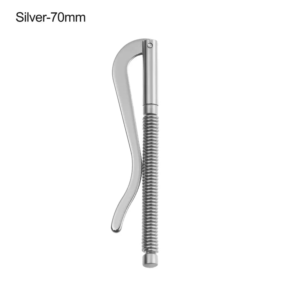 Simples Market silver metal money clip with spring clamp, 70mm long