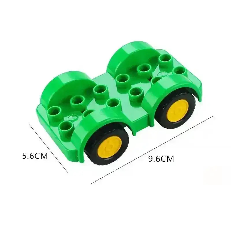 Big Building Blocks Accessories Compatible With Large Bricks Educational Toy Set For Kids Trucks Cars City Traffic