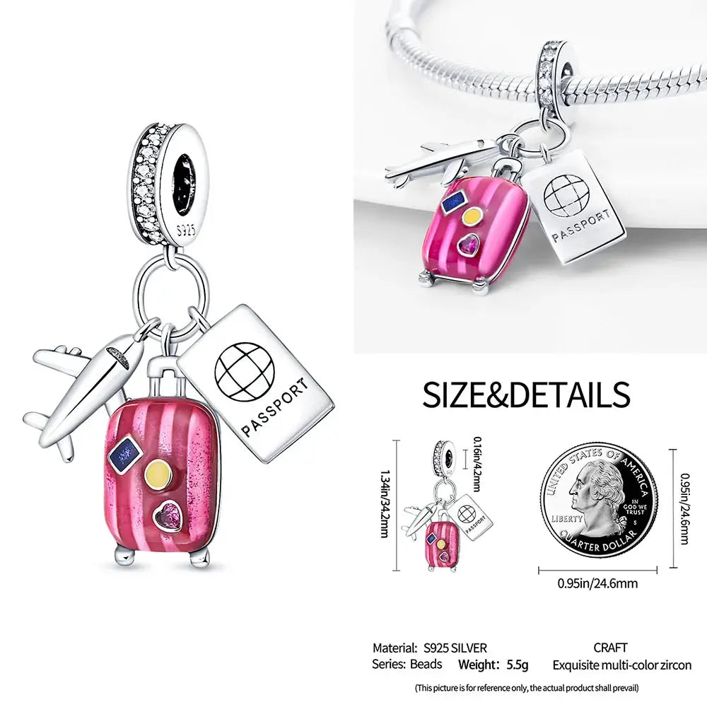925 Sterling Silver Pendant Beads Carnivorous Plant Monster Charm Trendy Collection For Bracelet And Necklace Jewelry