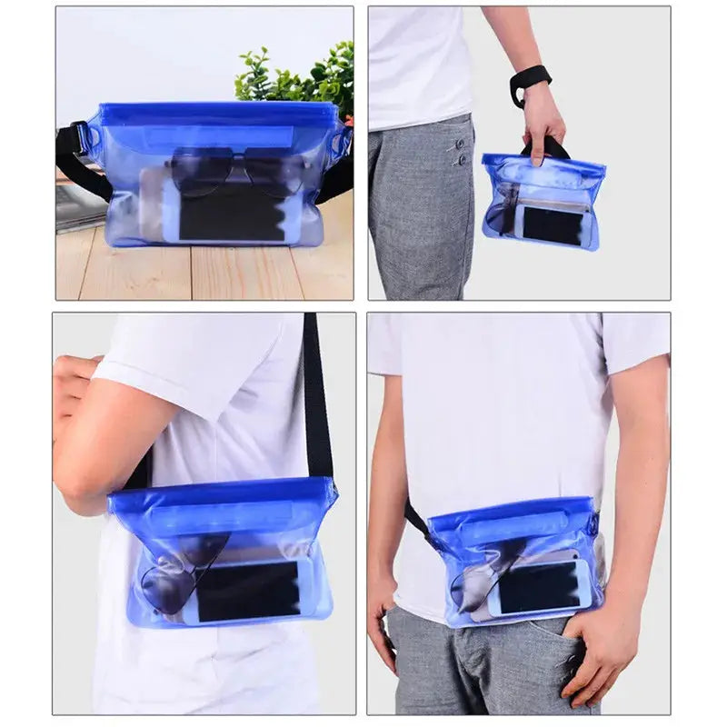 Waterproof Swimming Bag And Dry Phone Case Waist Pack For Beach Boat Skiing Diving And Outdoor Sports