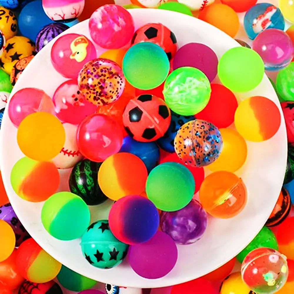 12 Or 30 Pieces Mini Colorful Bouncy Ball Toys For Kids Parties Baby Showers Pinata Fillers Party Favors