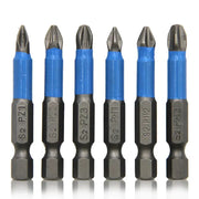 6 Piece Hexagonal Handle Anti Skid Electric Screwdriver Woodworking Cross Screwdriver Tool Set PH1 PH2 PH3 PZ1 PZ2 PZ3