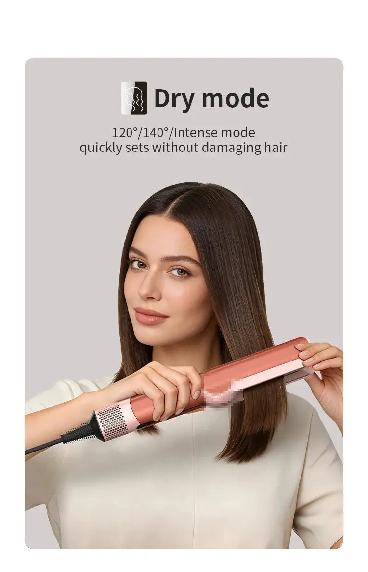Hair straightener rose gold by Simples Market with dry mode and negative ion technology