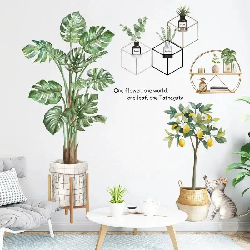 Large Nordic Tree Wall Sticker For Living Room And Bedroom Removable Decals Home Decor Poster Art - Simples Market