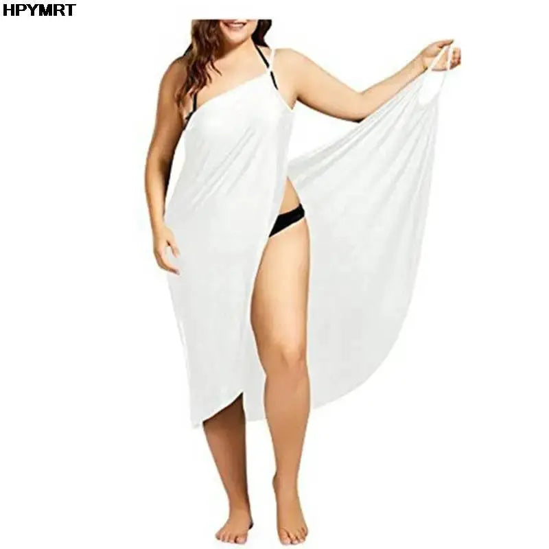 AzureVibe Women Backless Beach Dress Swimsuit With Strap Skirt Veil Cover Crossover 2K Tank Top