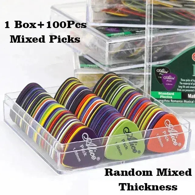Multicolor ABS Guitar Picks 50 Or 100 Pack Mixed Colors For Acoustic Electric Guitars Bass And Ukulele