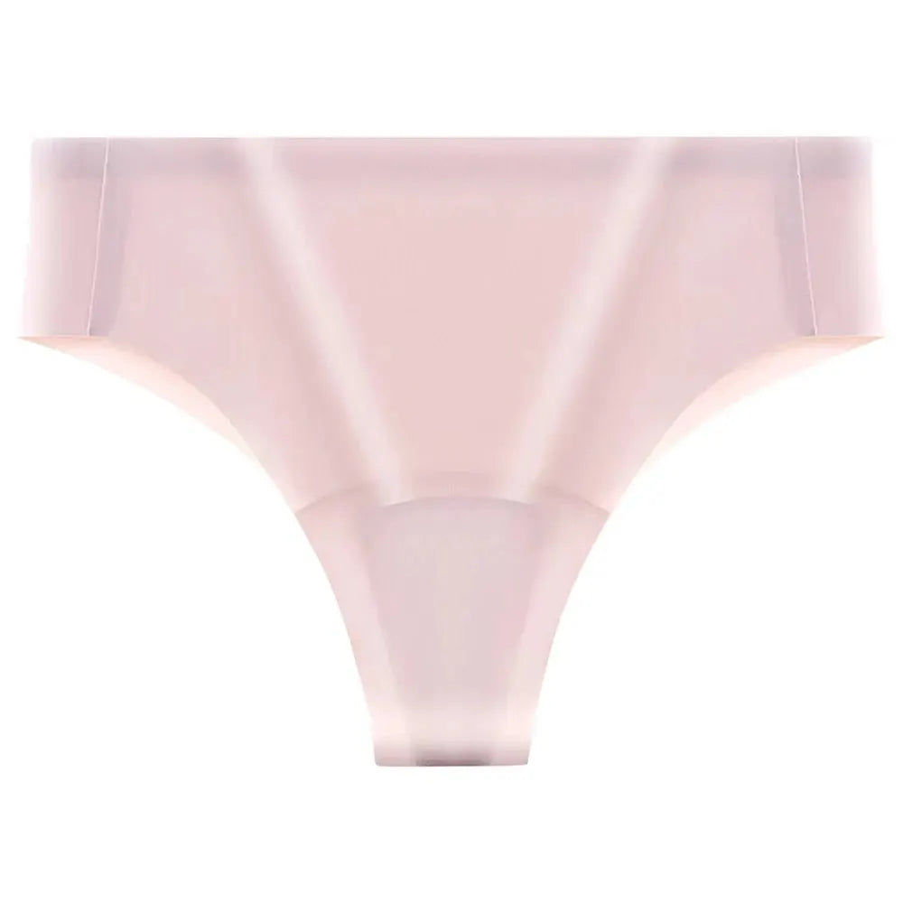 Seamless pink thong underwear by Simples Market, no-show fit
