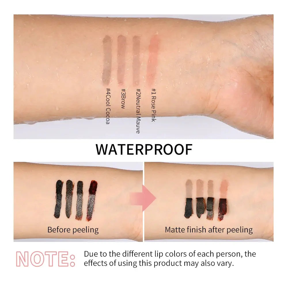 Lipscape Peel Off Lip Liner And Lip Gloss Semi Permanent Waterproof Long Lasting Matte Finish All Day Wear