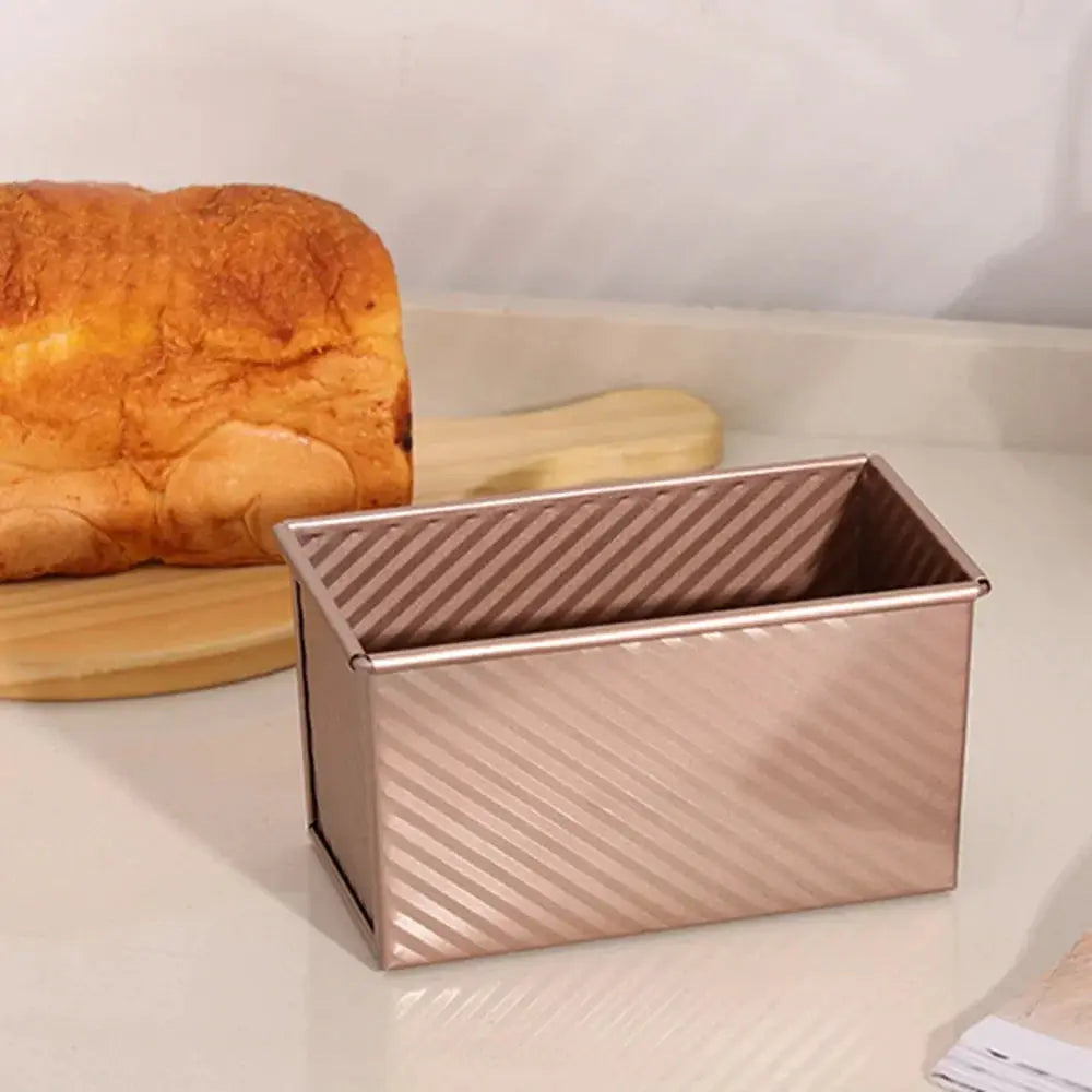 HomeBake Nonstick Toast Mold Pan With Lid Carbon Steel For Easy Release And Even Oven Baked Bread