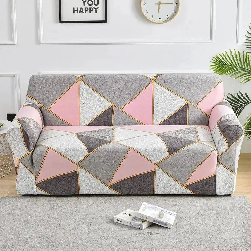 Flower Printed Elastic Sofa Cover Anti Slip Spandex Furniture Protector For Bedroom Living Room Office Decor