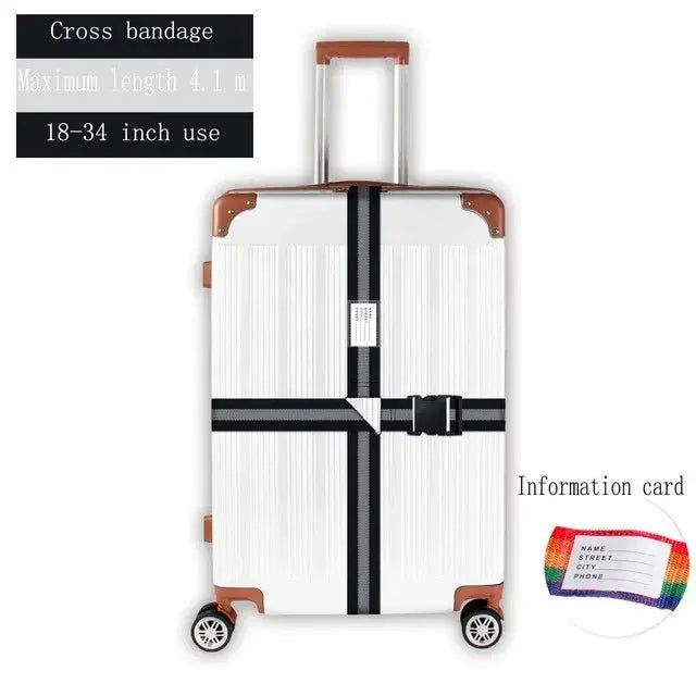 Convenient Adjustable Luggage Straps Portable Bungees Easy Travel Necessary Reusable Belt protect Suitcase Accessories Items - Simples Market