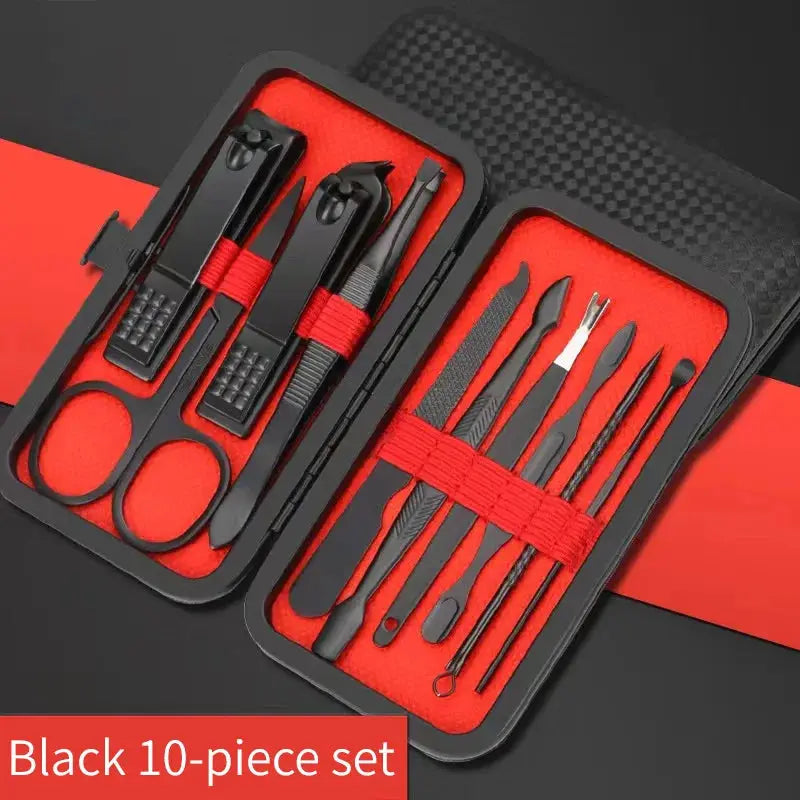 Nail Clipper Set Professional Manicure And Pedicure Tools Stainless Steel Grooming Kit For Nails