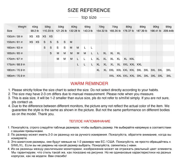Semir Down Jacket Men size reference chart by Simples Market with weight/height guide