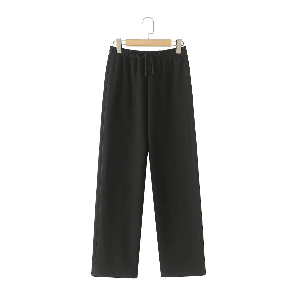 HH Women Solid Long Sleeve Hooded Fleece Pullover Pants Set Casual