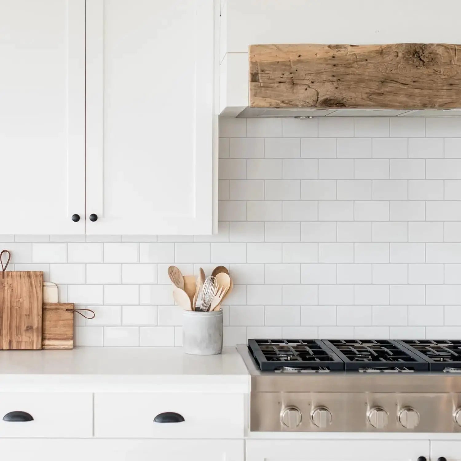 Backsplash tiles, white peel-and-stick waterproof, 5/10 sheets by Simples Market for kitchen or bathroom