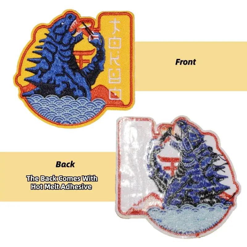Tokyo Travel Embroidered Patch Sushi Design Iron On Sew On Patch For Clothes Hats Bags Jackets Landmark Gift