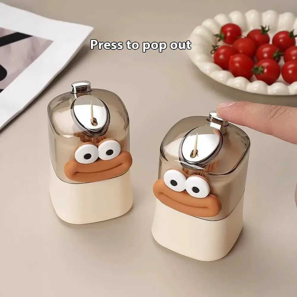 Creative Cartoon Gut And Mouth Toothpick Box For Home Use Cream Style Light Luxury Toothpick Holder