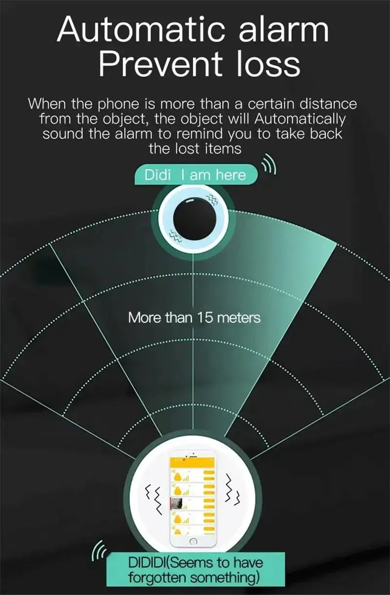 Xiaomi GPS Tracker Bluetooth 5.0 anti-lost mini device for IOS Android, pet and kid locator