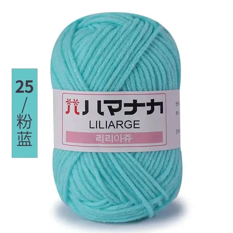 Milk Sweet Soft Cotton Baby Yarn Bamboo Blend Velvet Thick Wool For Hand Knitting And Crochet DIY Sweaters