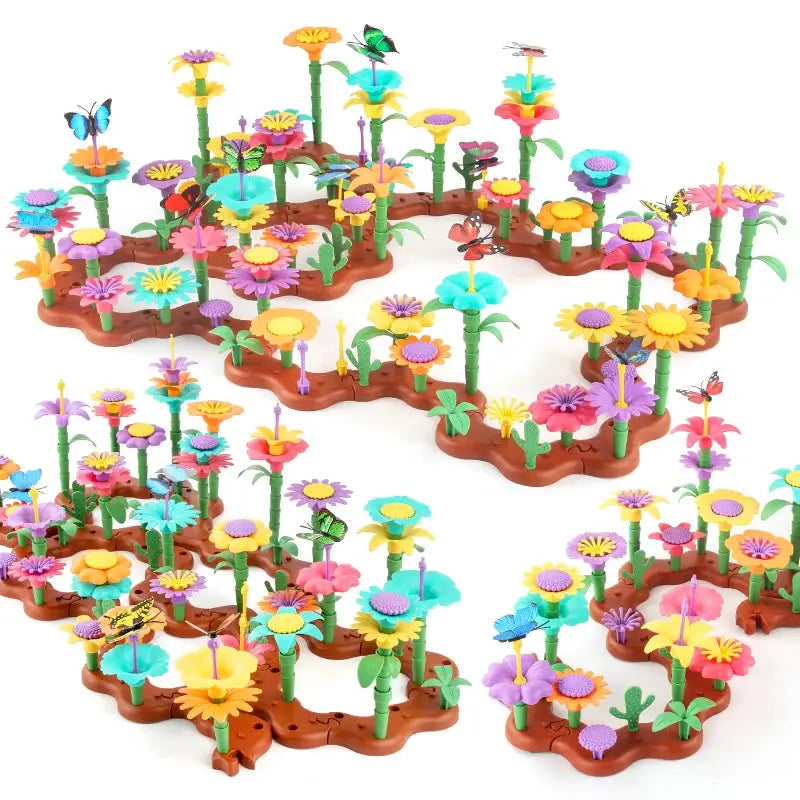 STEM Flower Garden Building Toy For Kids Aged Three To Seven Perfect Gift For Boys And Girls