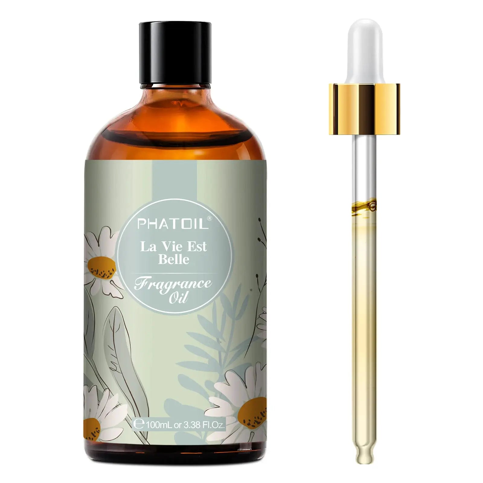 PHATOIL 100ml Fragrance Oils Set With Dropper White Musk Orange Blossom Bubble Gum Baby Powder Coffee For Aromatherapy