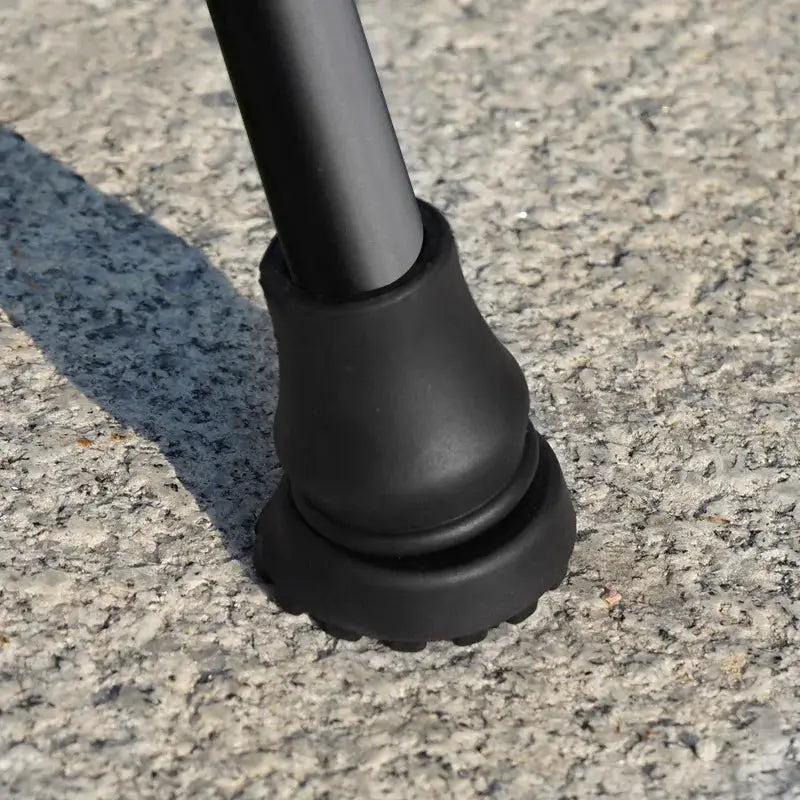 Walking cane tip bottom pad with antiskid rubber, fits 16–22mm poles
