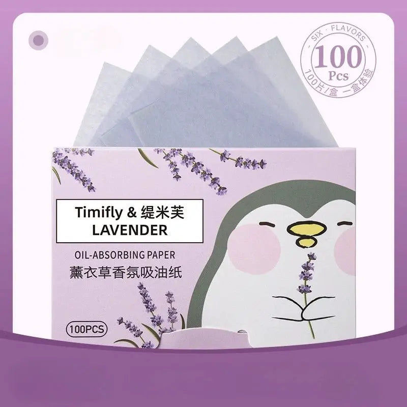 100 Count Fragrance Facial Oil Absorbing Papers For T Zone Oil Control Matte Skin