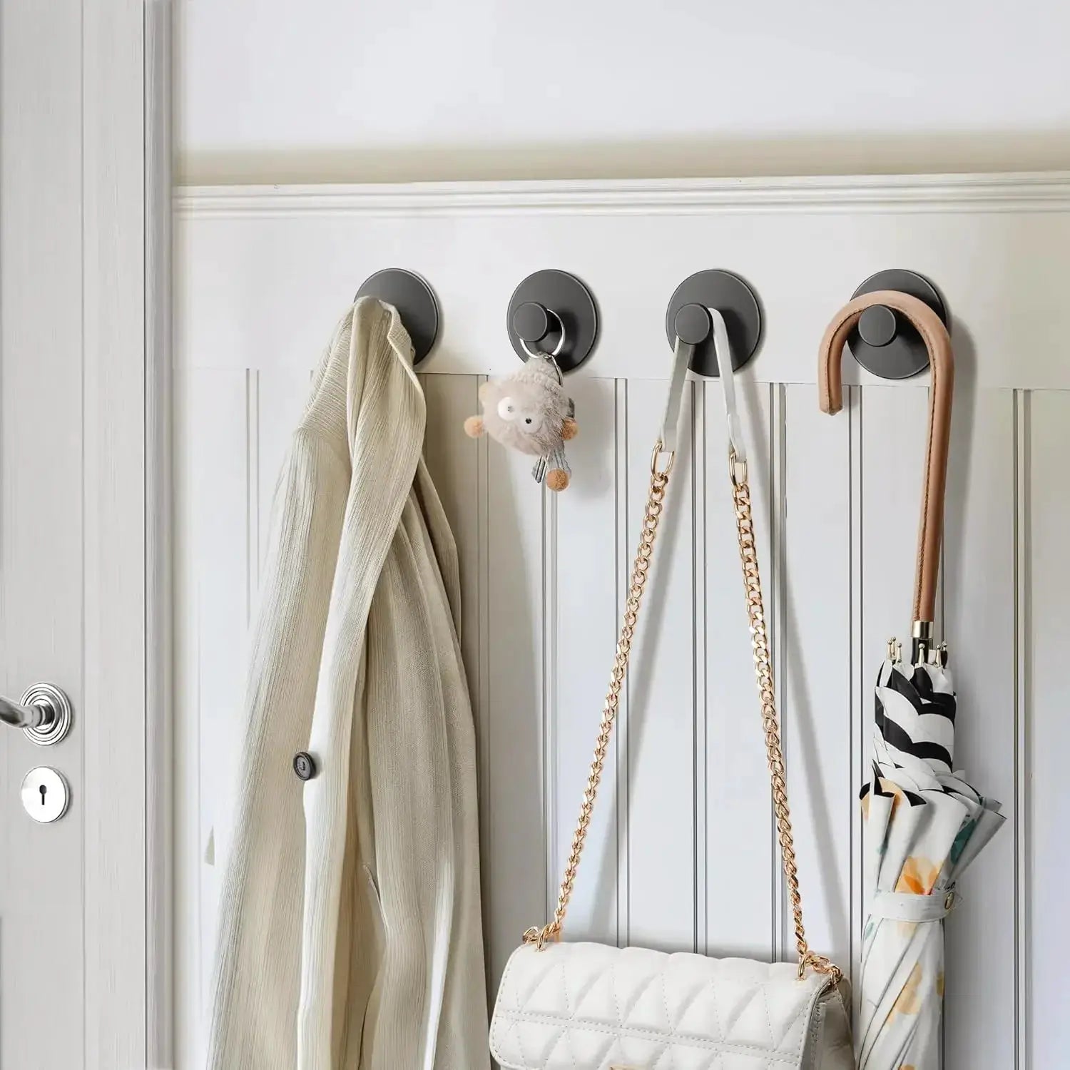 Extra Sticky Stainless Steel Towel Hooks Wall Mount Rustproof Hanger