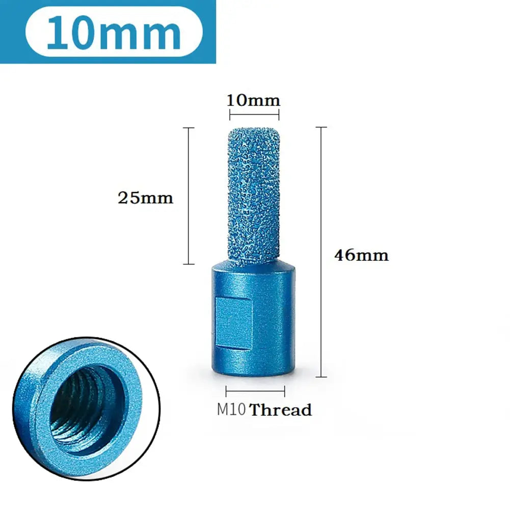 M10 Vacuum Brazed Diamond Milling Cutter Ceramic Tile Marble Stone Slotting Beveling Angle Grinder 6 10 15mm