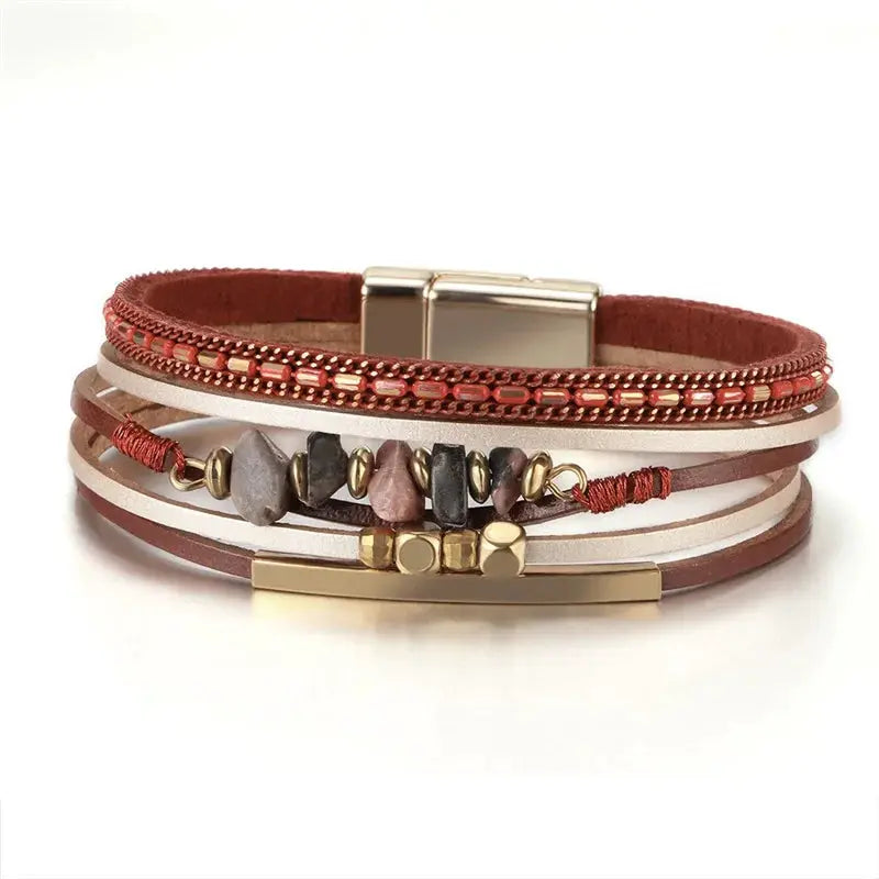Bohemian Cowboy Chic Cross Bracelet Western Jewelry For Women Christian Religious Bracelet