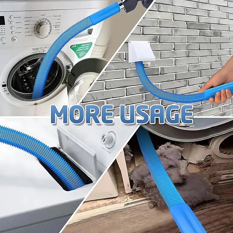 Upgraded Dryer Vent Cleaner For Vacuum Hose Accessories Deep Cleaning Tool For Cleaning Blocked Dryer Vents And Pipes