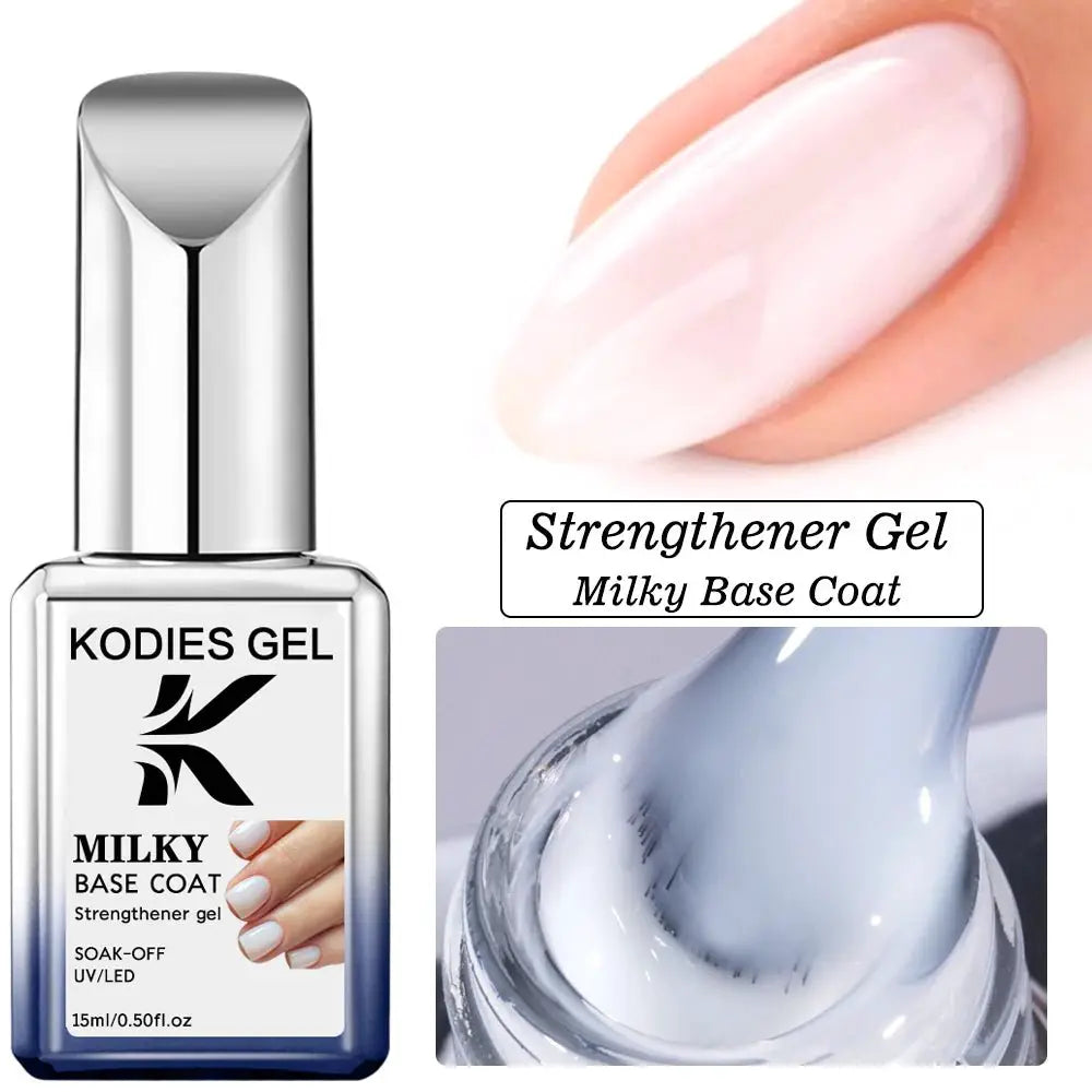 KODIES Chrome Top Coat Gel Nail Polish - UV Gel Finish, 15ML, No Wipe, Semi - Permanent - Simples Market