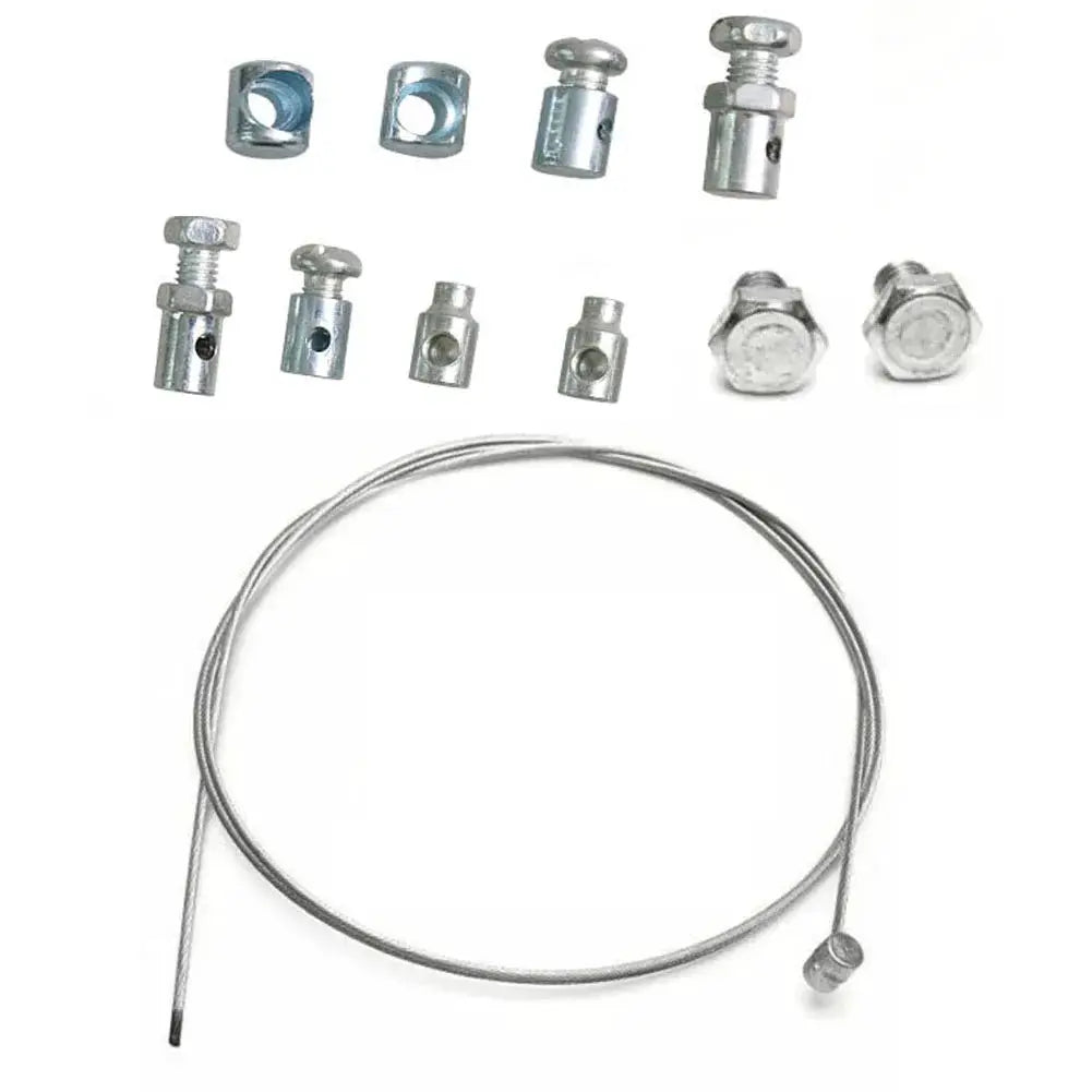 Universal Throttle And Clutch Cable Repair Kit For Lawn Mowers Rotovator And Ride On Equipment Replacement Cable Set