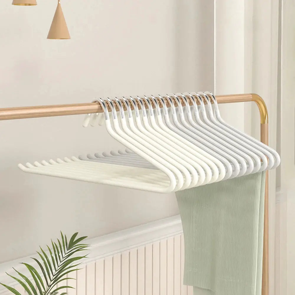 Goose-shaped pants hangers set, 30pcs, white anti-slip wardrobe drying rack by Simples Market