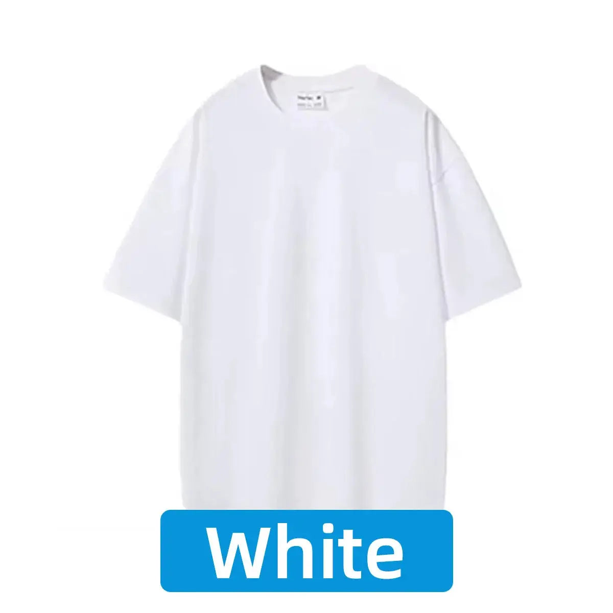 100 Percent Cotton T Shirt Round Neck Short Sleeved For Men And Women Casual Loose Fit Solid Color Summer