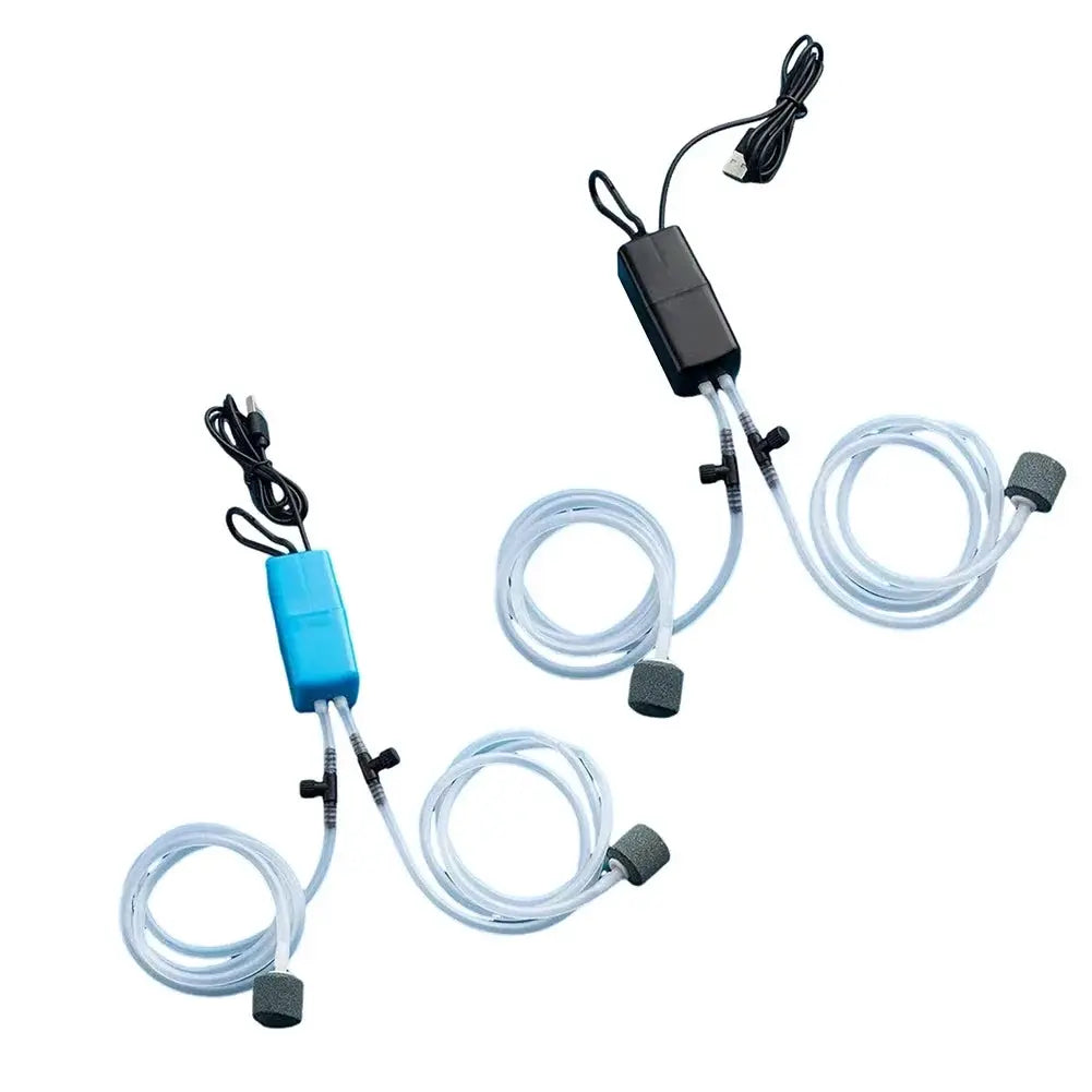 Mini USB Aquarium Air Pump Kit With Air Stone Silent High Energy Efficient Oxygenation For Fish Tanks And Portable Use