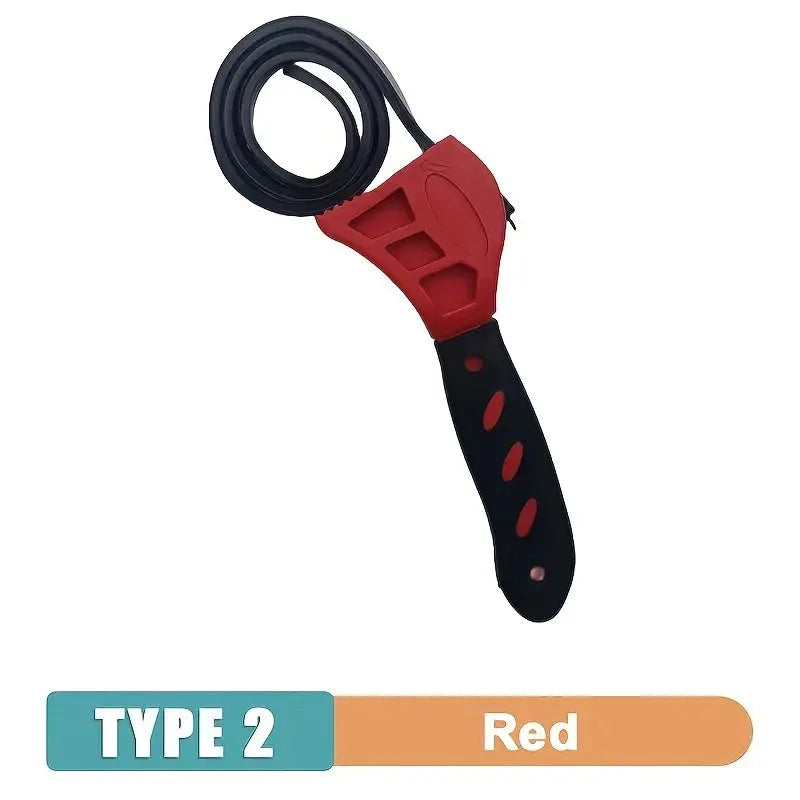 6 Inch Multi Function Belt Wrench Plastic Adjustable Bottle Opener For Auto Repair And Hardware Tool