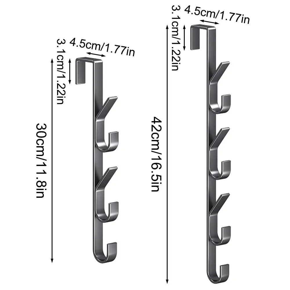 Easy Installation Door Hook Coat Rack Strong Metal For Clothes Hats And Bags Space Saving Design For Bedroom