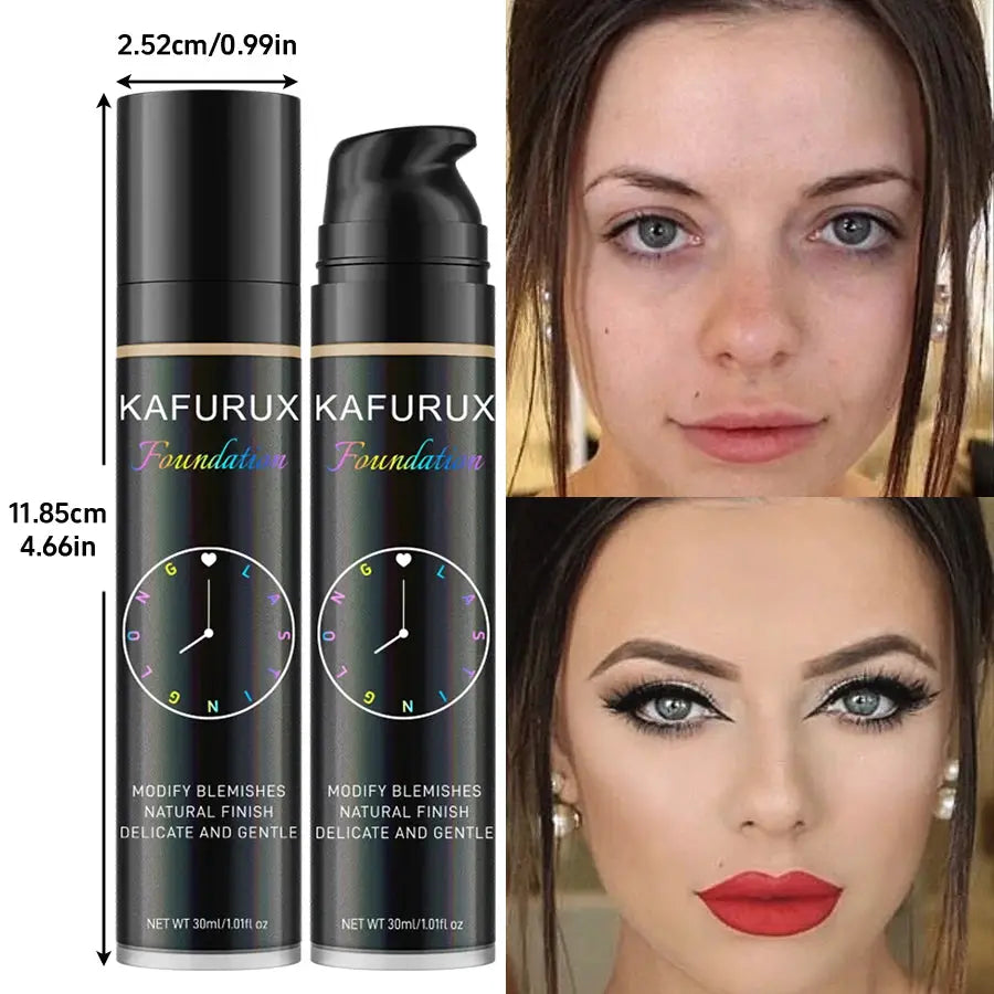 Korean Beauty Pro Foundation 8 Color Liquid Foundation With Concealer Waterproof Sweatproof Face Base Cosmetics Gift Set