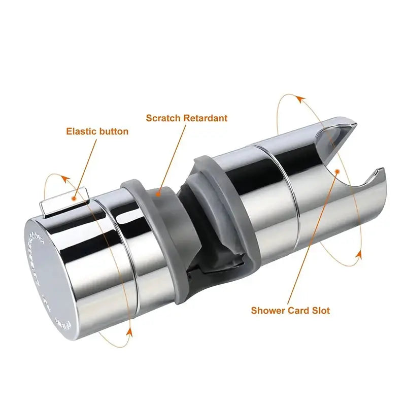 Simples Market chrome universal shower head holder; adjustable hand shower bracket for slide bar