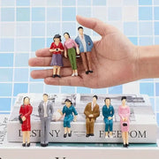 Valentines Day Birthday Party Train Scene 1 100 Scale Sitting Passenger Figures Painted Dolls Collectible Figurines