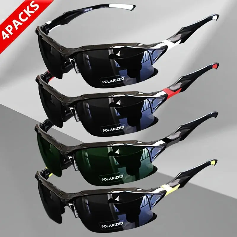 PolarGuard Outdoor Polarized Sports Glasses Windproof Sunglasses For Baseball Running Fishing Golf And Driving