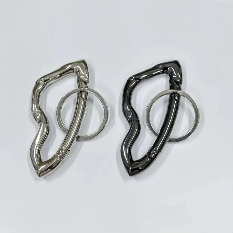 Tomahawk Shaped Keychain Zinc Alloy With Key Ring Y2K Pendant Accessory For Waist Styling And Bag Decoration