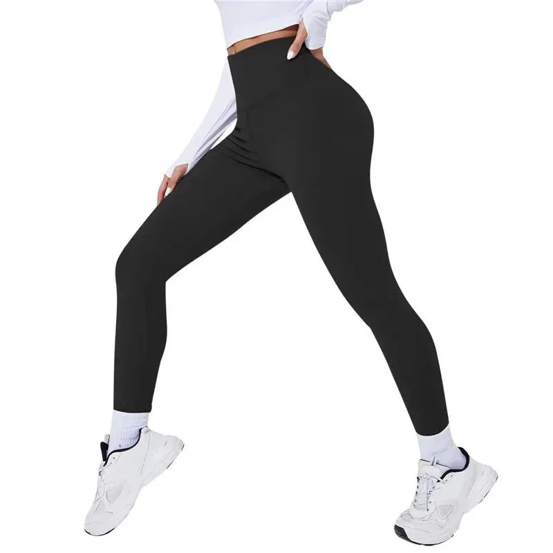 High Waist Thermal Yoga Leggings For Women Butt Lifting Gym Fitness Tights With Stretch