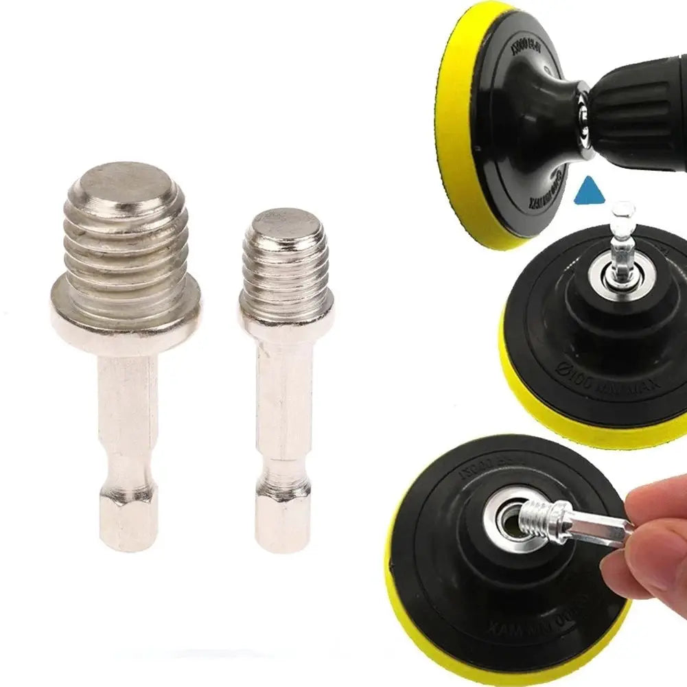 3 To 7 Inch Sanding Disc Backing Pad Set With 10mm And 14mm Drill Rods Self Adhesive Sander Pads For Electric Drills
