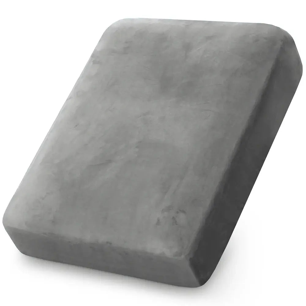 Grey velvet sofa cushion cover for living room, plush slipcover.