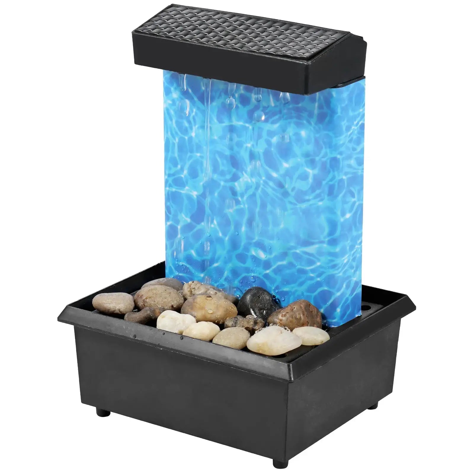 Tabletop Waterfall Fountain For Relaxation And Meditation Desktop Decor With Soft Ambient Lights And Mothers Day Gift