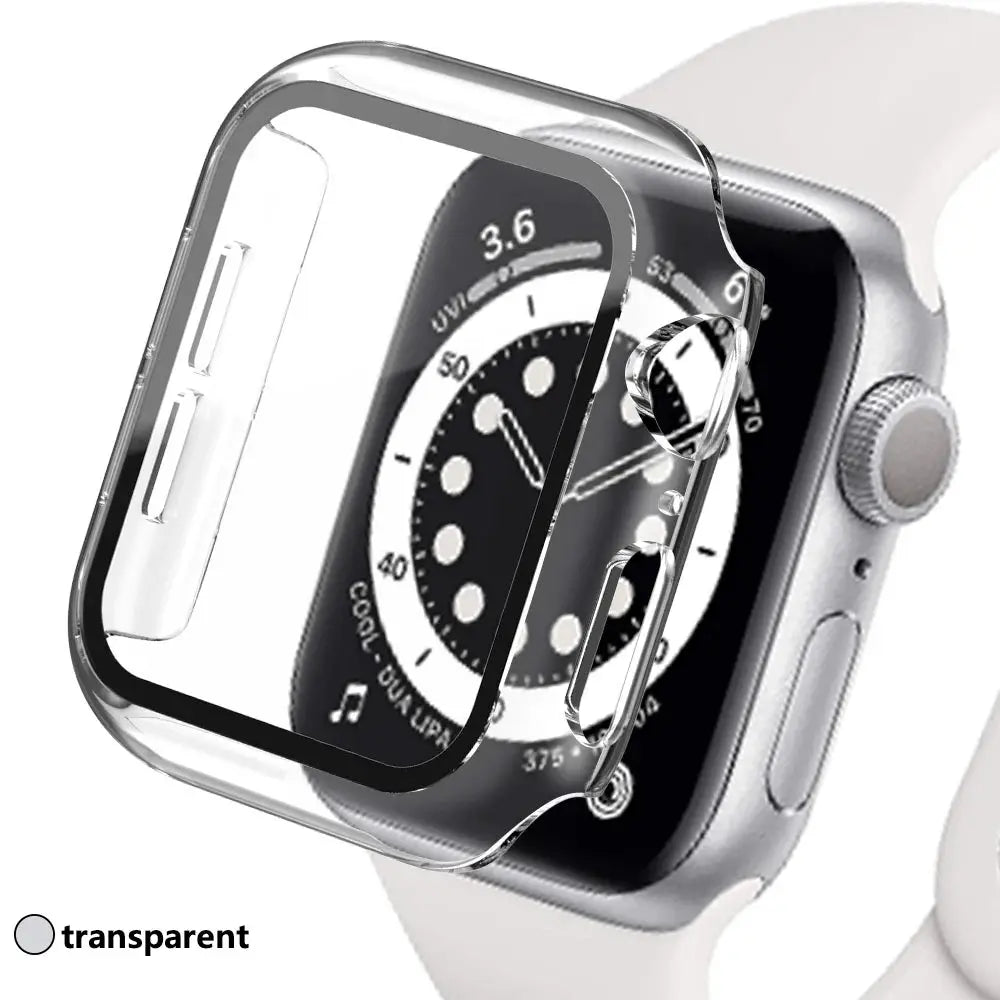 Tempered Glass+Cover for Apple Watch Case Ultra Accessories SE 3 4 5 6 7 8 Iwatch Screen Protector Case 49mm 45mm 41mm 44mm 40mm